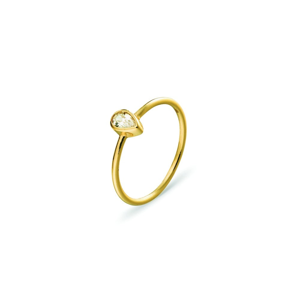 Topaz Gold Love Ring